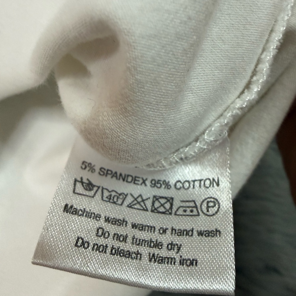 Burberry London White Nova Check Shoulder Tee Size L - Picture 7 of 8